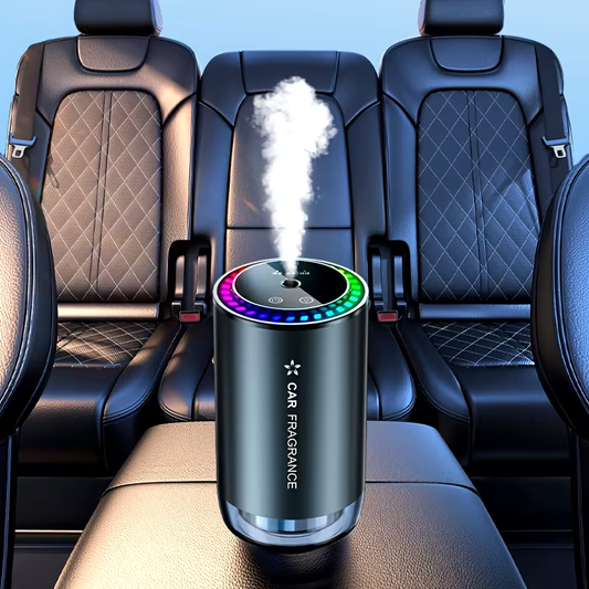 ✨ ავტომობილის ვარსკვლავური ცის არომათერაპიის დიფუზორი მუსიკით – სმარტ არომის აპარატი Nano ავტომატური სპრეით