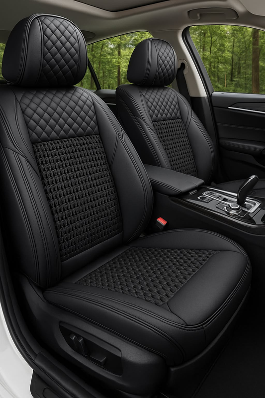 მანქანის სავარძლის ელეგანტური და კომფორტული ჩასაცმელი